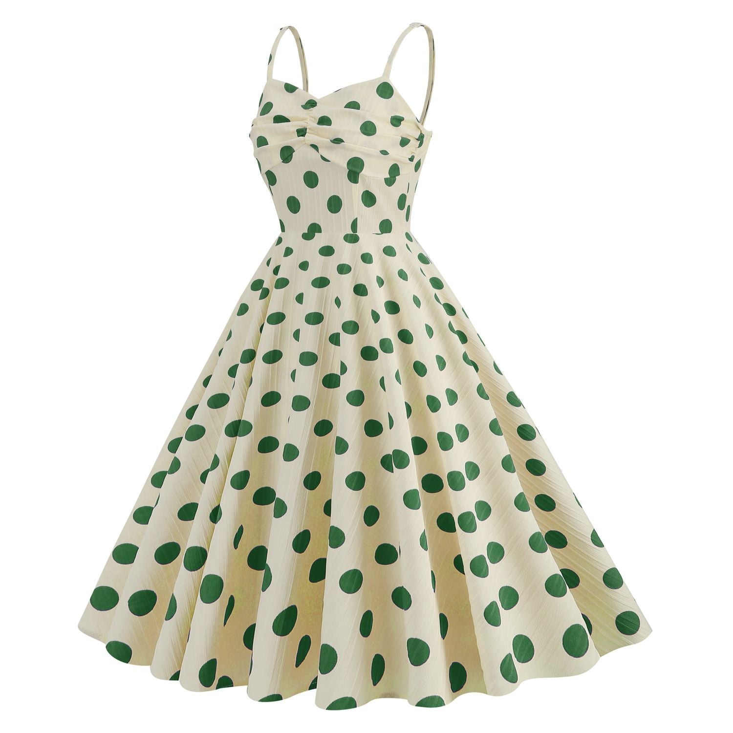 Womens Retro Rockabilly Princess Cosplay Dress Halter Audrey Hepburn Gown Green