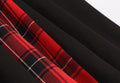 Womens Sleeveless Rockabilly Polka Dot Cocktail Party Vintage Dress Black Plaid