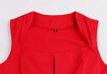 Womens Sleeveless Rockabilly Polka Dot Cocktail Party Vintage Dress Red