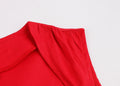 Womens Sleeveless Rockabilly Polka Dot Cocktail Party Vintage Dress Red