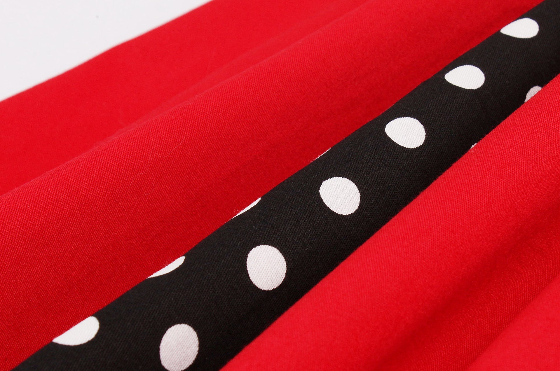Womens Sleeveless Rockabilly Polka Dot Cocktail Party Vintage Dress Red