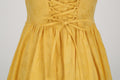 Womens Sleeveless Vintage 1950s Dress Spaghetti Strap A-line Midi Dresses Yellow