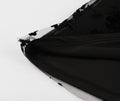 Womens Sleeveless Wrap Ruffle A Line Embroidery Summer Dress Black