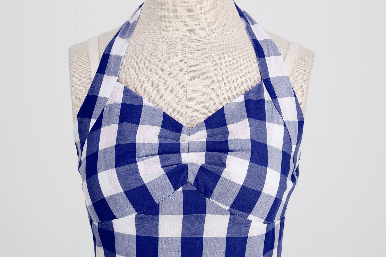Womens Vintage 1950s Cocktail Halter Retro Formal A-line Midi Dress Blue