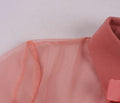 Womens Vintage 1950s Lace A Line Pleated Flare Cocktail Long Dress Pink