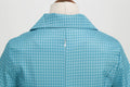 Womens Vintage 1950s Plaid Belt Slim-Fit Swing Retro Dress Mid-Length Dress Blue