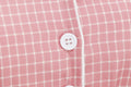 Womens Vintage 1950s Plaid Belt Slim-Fit Swing Retro Dress Mid-Length Dress Pink
