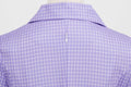 Womens Vintage 1950s Plaid Belt Slim-Fit Swing Retro Dress Mid-Length Dress Purple
