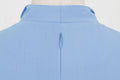 Womens Vintage 1950s Retro Party Dress Short Sleeve V-Neck with Belt Blue