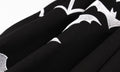 Womens Vintage Bat Print Halloween A-Line Swing Costume Dress Black