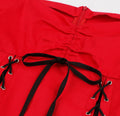 Womens Vintage Dress 1950s Plus Size Party Cocktail Dress Red