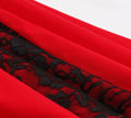 Womens Vintage Dress 1950s Plus Size Party Cocktail Dress Red