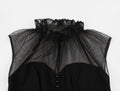 Womens Vintage Floral Flared A-Line Swing Casual Party Dresses Black