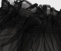Womens Vintage Floral Flared A-Line Swing Casual Party Dresses Black