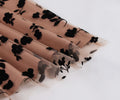 Womens Vintage Mesh Skirt Elastic Waist Gauze Puffy Long Swing Skirt Coffee