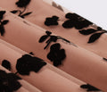 Womens Vintage Mesh Skirt Elastic Waist Gauze Puffy Long Swing Skirt Coffee
