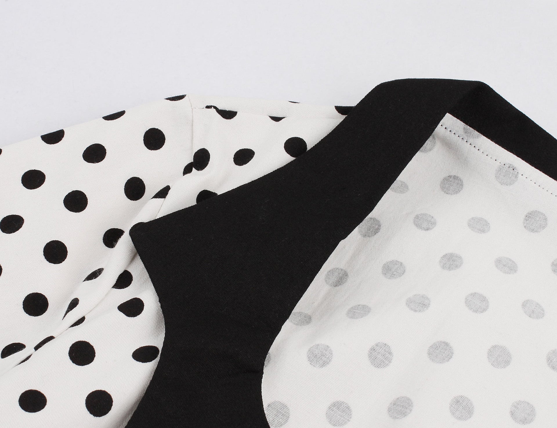 Womens Vintage Polka Dot 1950s Retro Rockabilly Swing Tea Dresses White Black