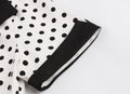 Womens Vintage Polka Dot 1950s Retro Rockabilly Swing Tea Dresses White Black