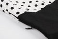 Womens Vintage Polka Dot 1950s Retro Rockabilly Swing Tea Dresses White Black